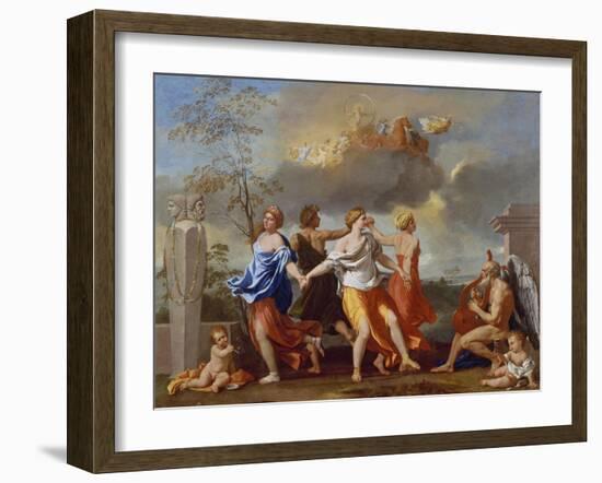 Il Ballo Della Vita Humana (A Dance to the Music of Time), 1638-1640 for Clemens Ix-Nicolas Poussin-Framed Giclee Print