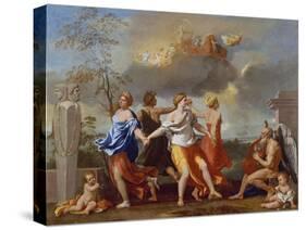 Il Ballo Della Vita Humana (A Dance to the Music of Time), 1638-1640 for Clemens Ix-Nicolas Poussin-Stretched Canvas