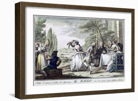 Il Ballo (The Dance), 1790-Giuseppe Piattoli-Framed Giclee Print