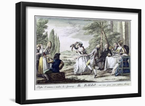 Il Ballo (The Dance), 1790-Giuseppe Piattoli-Framed Giclee Print
