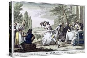 Il Ballo (The Dance), 1790-Giuseppe Piattoli-Stretched Canvas