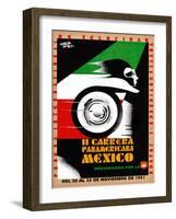 Il Carrera Panamericana Mexico-Carlo Vega-Framed Art Print