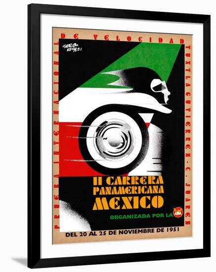 Il Carrera Panamericana Mexico-Carlo Vega-Framed Art Print