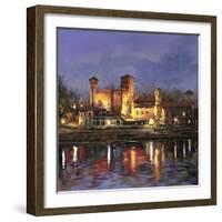 Il Castello Medioevale di Notte-Guido Borelli-Framed Giclee Print