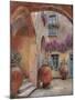 Il Cortile dell'arco-Guido Borelli-Mounted Giclee Print