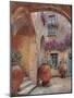 Il Cortile dell'arco-Guido Borelli-Mounted Giclee Print