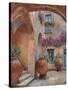 Il Cortile dell'arco-Guido Borelli-Stretched Canvas