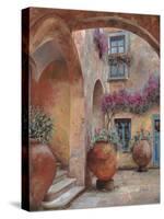 Il Cortile dell'arco-Guido Borelli-Stretched Canvas