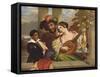 Il Duetto-William Etty-Framed Stretched Canvas