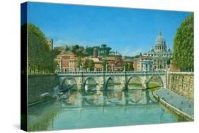 Il Fiume Tevere Roma-Richard Harpum-Stretched Canvas