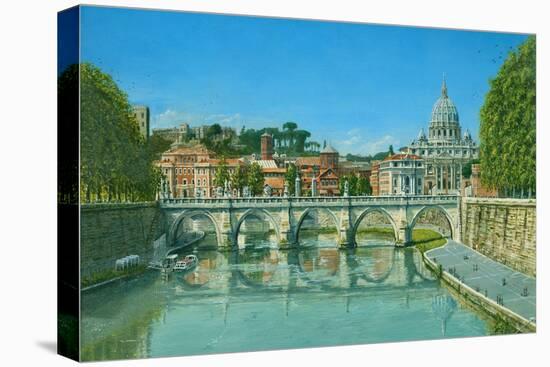 Il Fiume Tevere Roma-Richard Harpum-Stretched Canvas