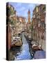 Il Gatto Nero a Venezia-Guido Borelli-Stretched Canvas