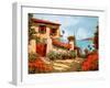 Il Giardino Rosso-Guido Borelli-Framed Art Print