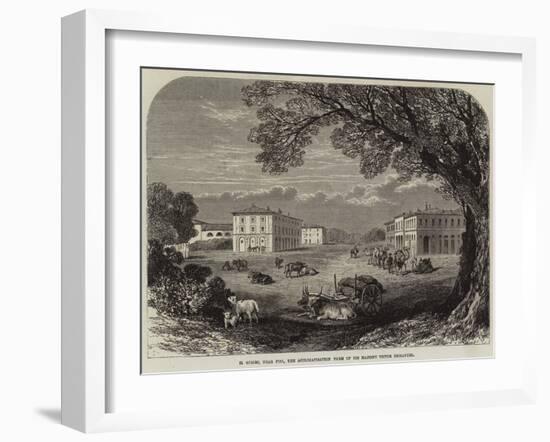 Il Gombo, Near Pisa, the Acclimatisation Farm of His Majesty Victor Emmanuel-null-Framed Giclee Print