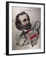 Il Maestro Verdi', Caricature of the Italian Composer Giuseppe Verdi-Baril Gedeon-Framed Giclee Print