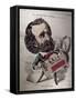 Il Maestro Verdi', Caricature of the Italian Composer Giuseppe Verdi-Baril Gedeon-Framed Stretched Canvas