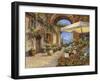 Il Mercato del Lago-Guido Borelli-Framed Giclee Print