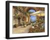 Il Mercato del Lago-Guido Borelli-Framed Giclee Print