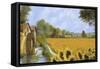 IL Mulino e i Girasoli-Guido Borelli-Framed Stretched Canvas