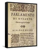 Il Parlamento De Ruzante, in Dialect, by Angelo Beolco known as Ruzzante-null-Framed Stretched Canvas