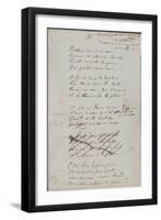 Il Pleure Dans Mon Coeur, Comme Il Pleut Sur La Ville, Romances Sans Paroles, c.1873-Paul Verlaine-Framed Giclee Print