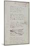 Il Pleure Dans Mon Coeur, Comme Il Pleut Sur La Ville, Romances Sans Paroles, c.1873-Paul Verlaine-Mounted Giclee Print