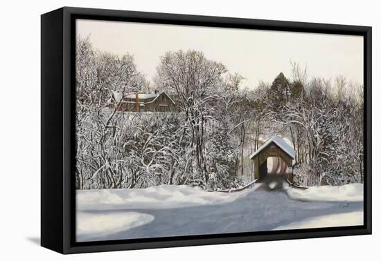 Il Ponte Di Legno Coperto-Guido Borelli-Framed Stretched Canvas