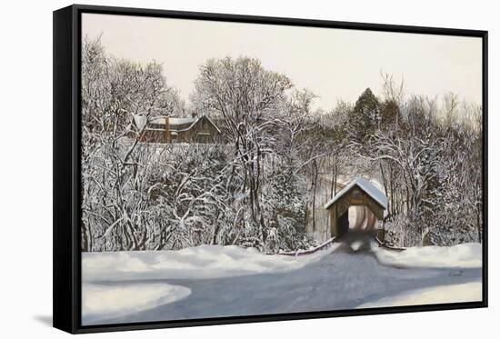 Il Ponte Di Legno Coperto-Guido Borelli-Framed Stretched Canvas