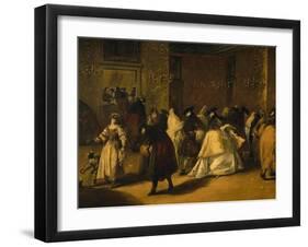 Il Ridotto (Masked Venetians), 1755-Francesco Guardi-Framed Giclee Print