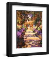 Il Viale del Gardino-Claude Monet-Framed Art Print