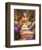 Il Viale del Gardino-Claude Monet-Framed Art Print