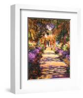 Il Viale del Gardino-Claude Monet-Framed Art Print