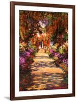 Il Viale del Gardino-Claude Monet-Framed Art Print