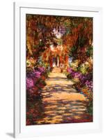 Il Viale del Gardino-Claude Monet-Framed Art Print