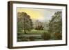 Ilam Hall, Staffordshire, Home of the Hanbury Family, C1880-Benjamin Fawcett-Framed Giclee Print