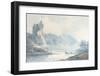 Ilam Rock, Dovedale, Staffordshire-J M W Turner-Framed Giclee Print