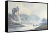 Ilam Rock, Dovedale, Staffordshire-J. M. W. Turner-Framed Stretched Canvas