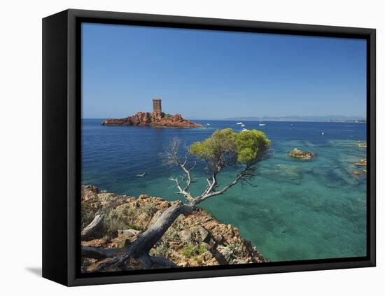 Ile D´Or at Corniche De L´Esterel, Cote D´Azur Provence-Alpes-Cote D'Azur, France-Katja Kreder-Framed Stretched Canvas