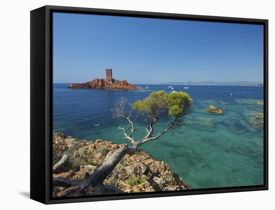 Ile D´Or at Corniche De L´Esterel, Cote D´Azur Provence-Alpes-Cote D'Azur, France-Katja Kreder-Framed Stretched Canvas