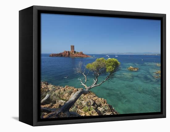 Ile D´Or at Corniche De L´Esterel, Cote D´Azur Provence-Alpes-Cote D'Azur, France-Katja Kreder-Framed Stretched Canvas