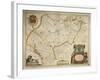 Ile-De-France, Isle of France from Theatrum Orbis Terrarum by Willem Bleau, Amsterdam, 1635-1645-null-Framed Giclee Print