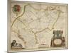 Ile-De-France, Isle of France from Theatrum Orbis Terrarum by Willem Bleau, Amsterdam, 1635-1645-null-Mounted Giclee Print