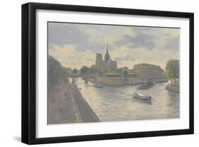 Ile De La Cite, 2010-Julian Barrow-Framed Giclee Print