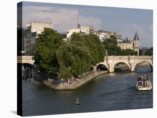 Ile De La Cite, Paris, France-Sergio Pitamitz-Stretched Canvas