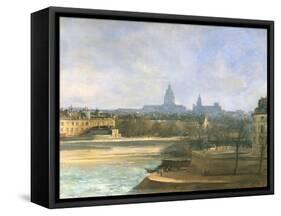 Ile De La Cite, Paris-Antoine Vollon-Framed Stretched Canvas