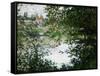 Ile de la Grande Jatte, Through the Trees, 1878-Claude Monet-Framed Stretched Canvas
