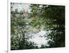 Ile de la Grande Jatte, Through the Trees, 1878-Claude Monet-Framed Giclee Print