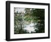 Ile de la Grande Jatte, Through the Trees, 1878-Claude Monet-Framed Giclee Print