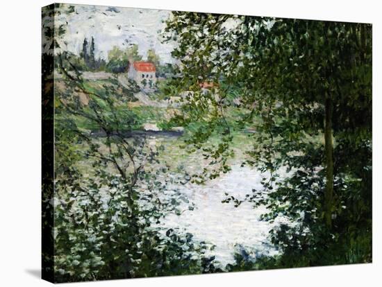 Ile de la Grande Jatte, Through the Trees, 1878-Claude Monet-Stretched Canvas