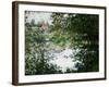 Ile de la Grande Jatte, Through the Trees, 1878-Claude Monet-Framed Giclee Print